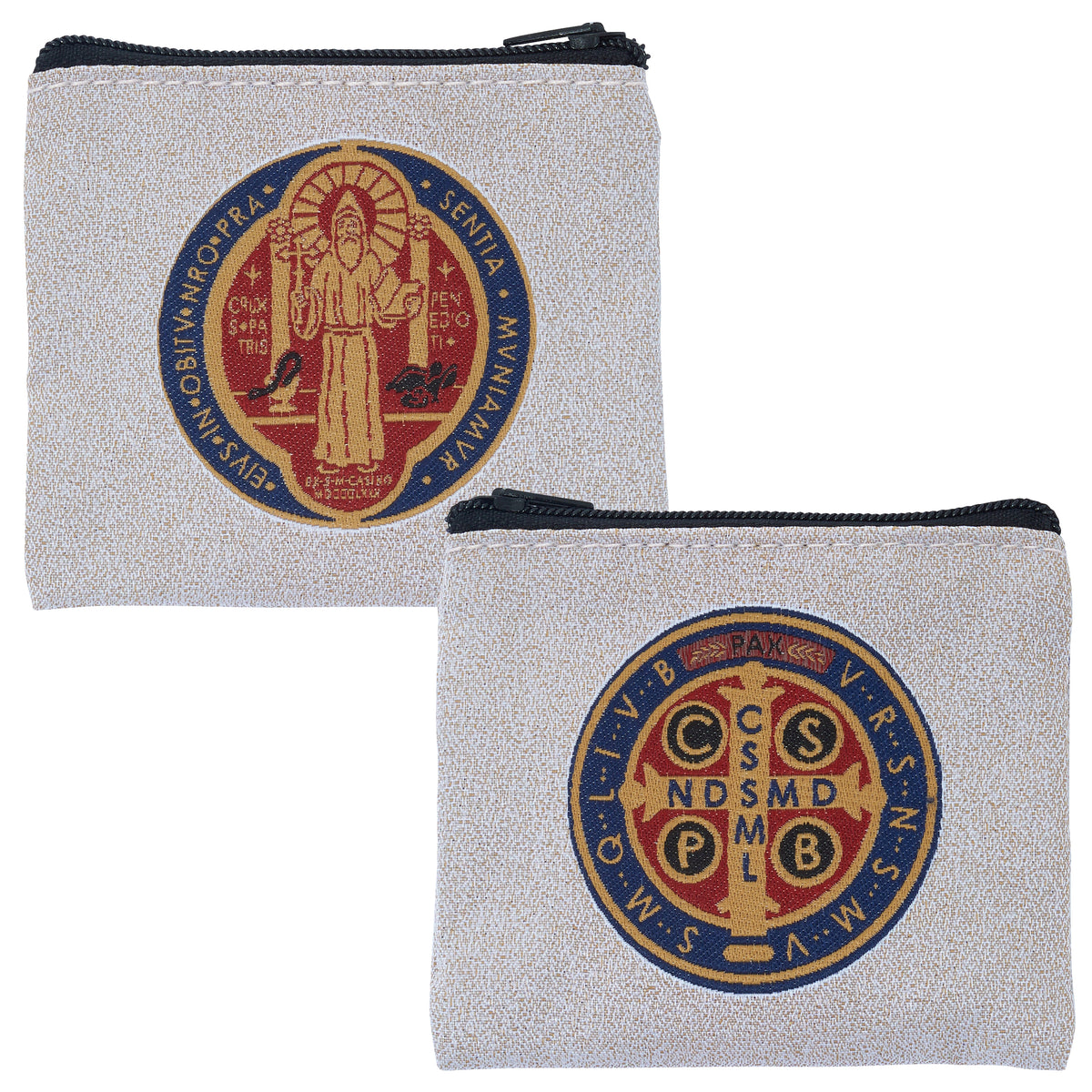 Hand Woven St. Benedict Rosary Case