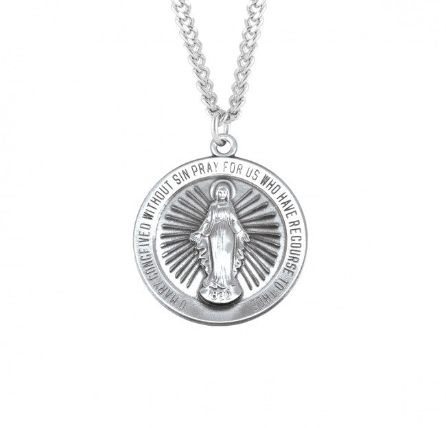 Rays of Light Round Men's Miraculous Medal