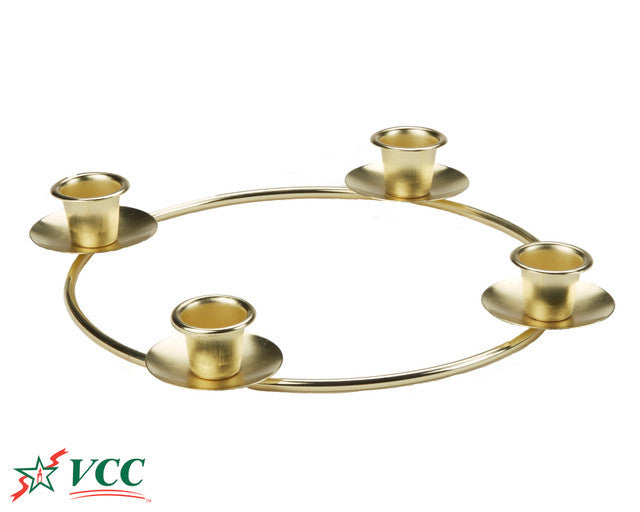 Advent Gold-Tone Candleholder
