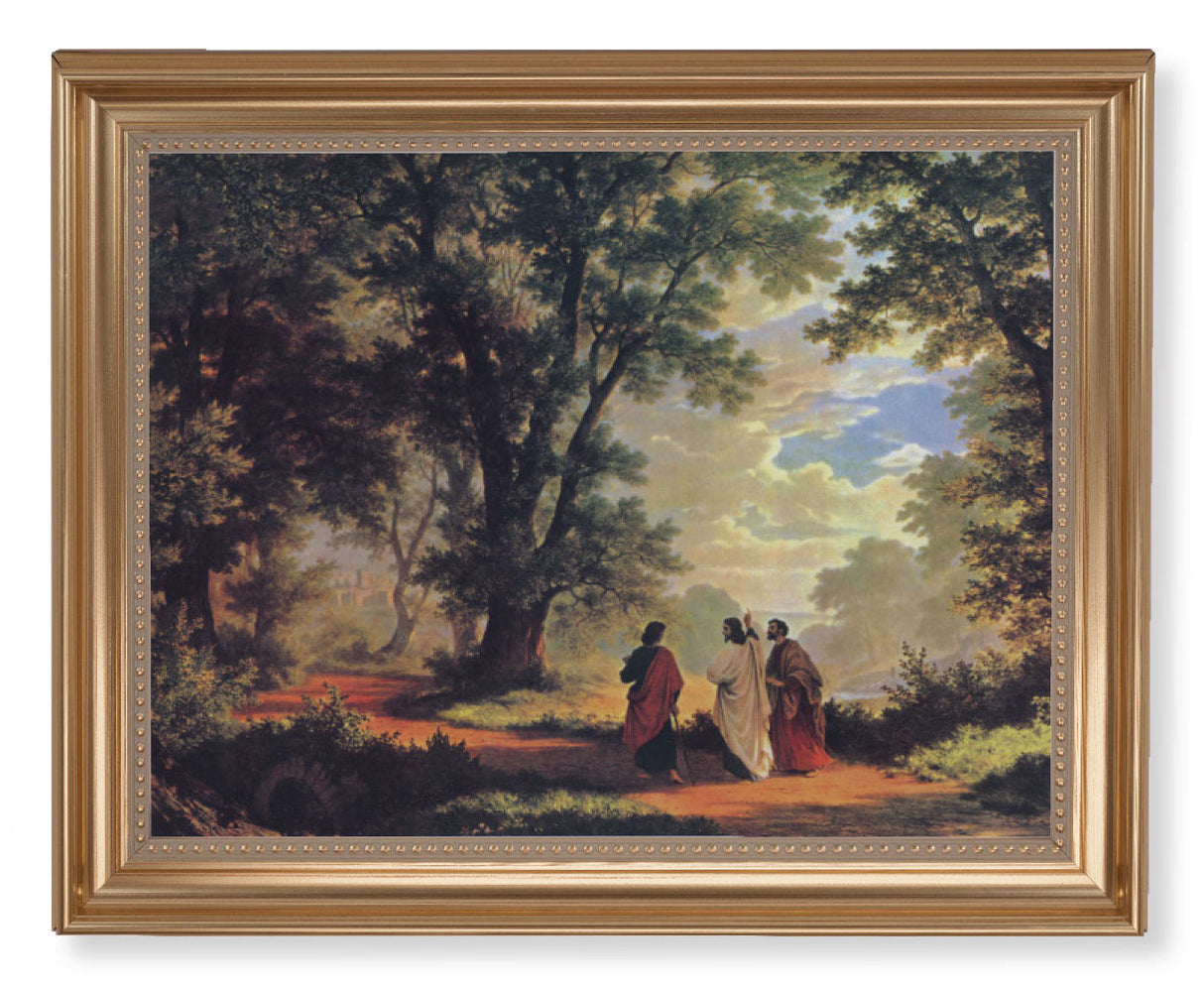 Road to Emmaus by Zund 11x14 Framed Print Artboard