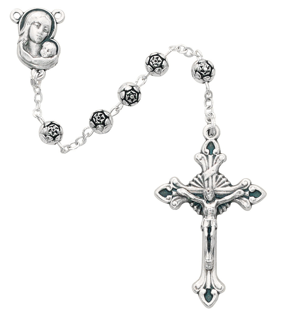 Rosebud Bead Rosary