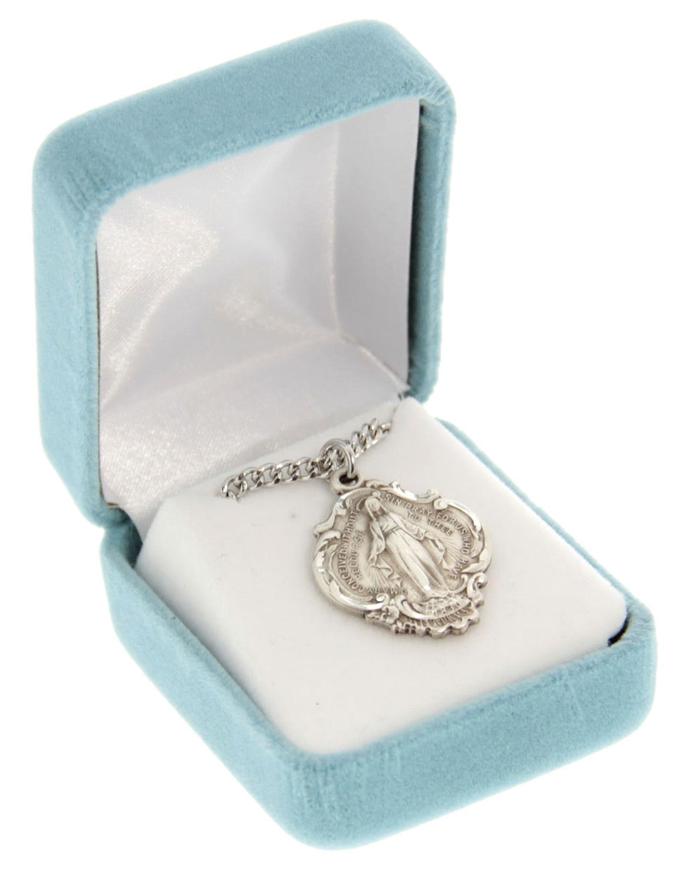 Hail Mary Miraculous Medal Pendant