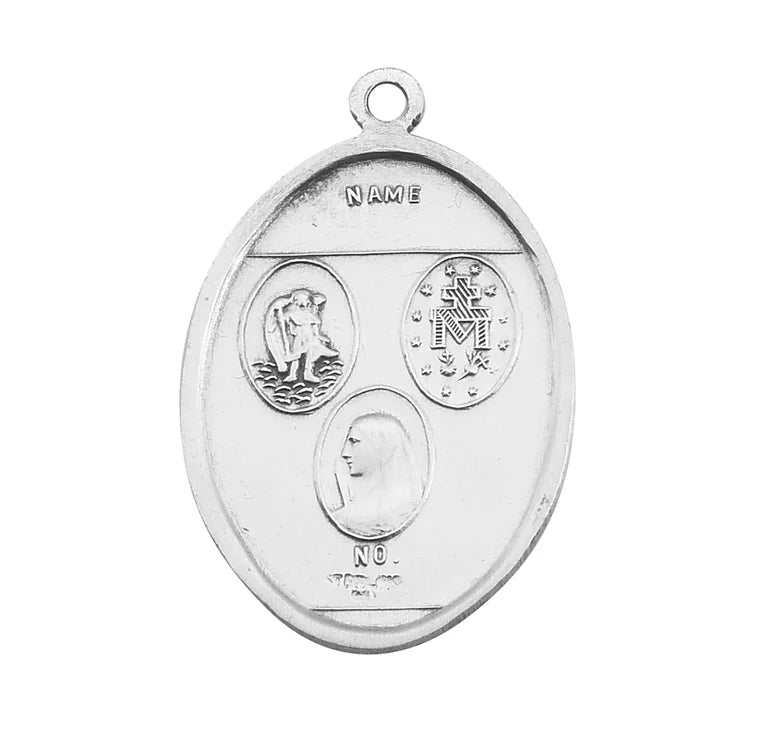 Patriotic Medal – Sterling Silver with Red, White & Blue Enamel