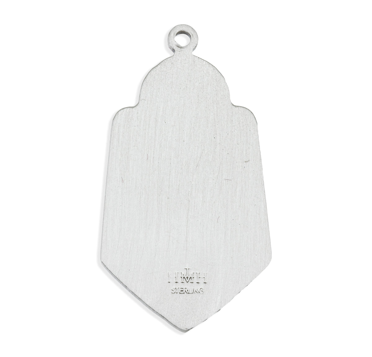 Large Saint Christopher Medal Necklace, Sterling Silver
