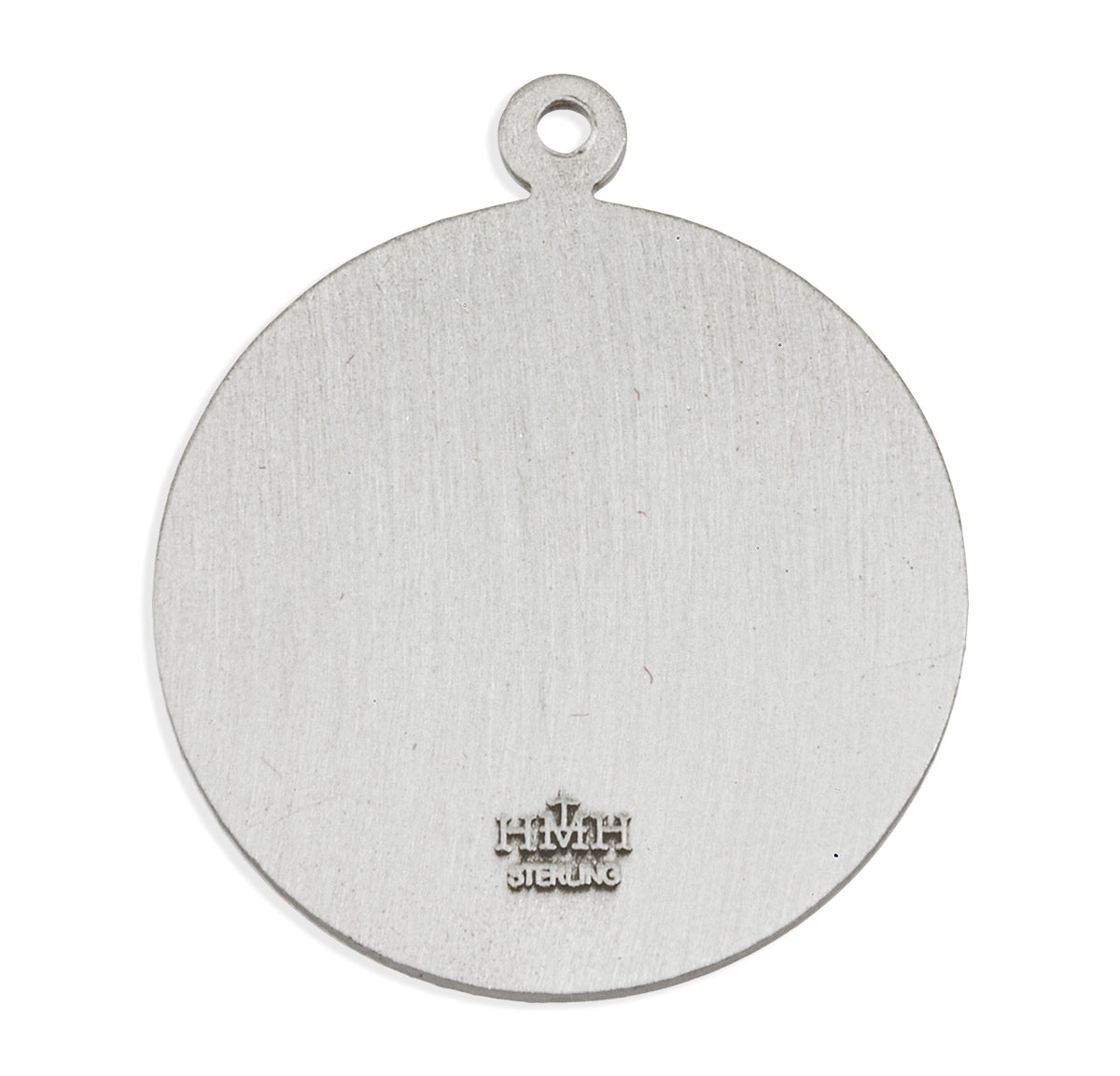 Large Saint Michael Medal Necklace, Sterling Silver