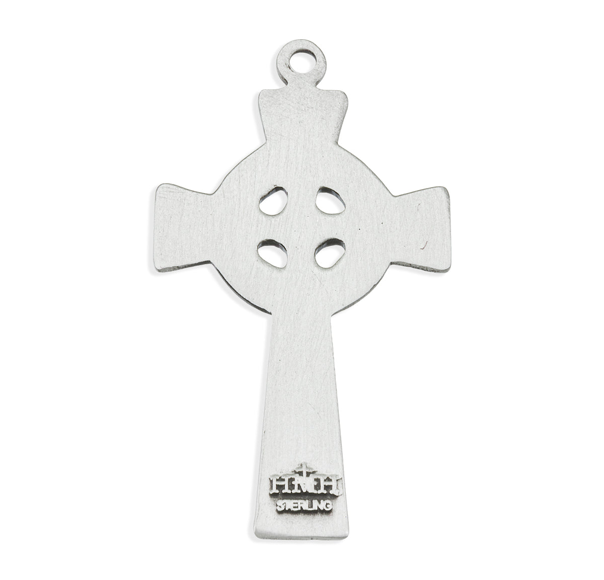 Slender Celtic Knot Cross Necklace, Sterling Silver