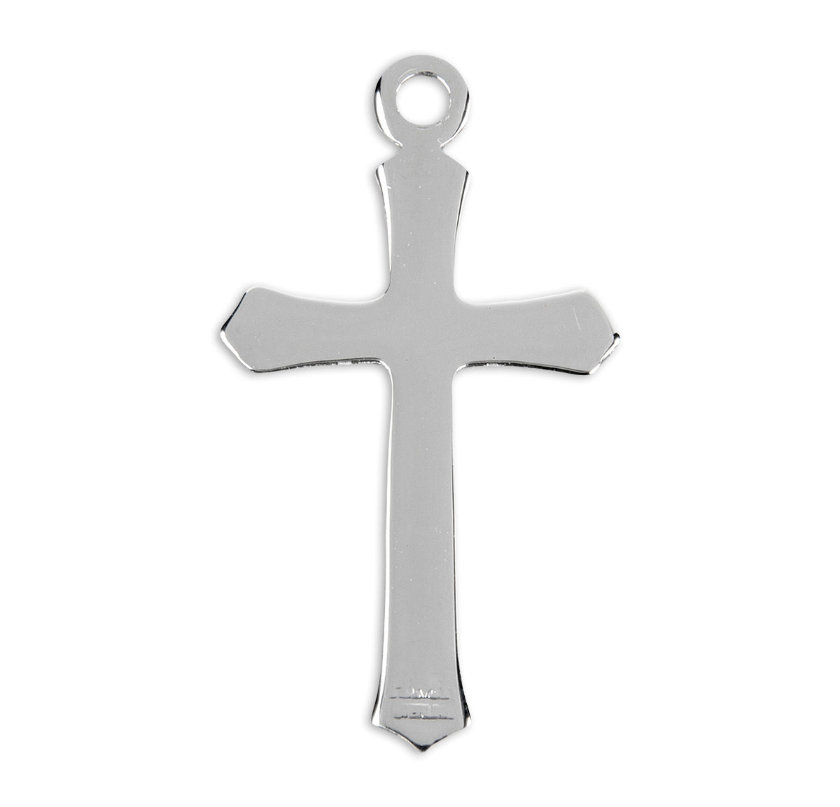 Classic Flared Cross Necklace, Sterling Silver