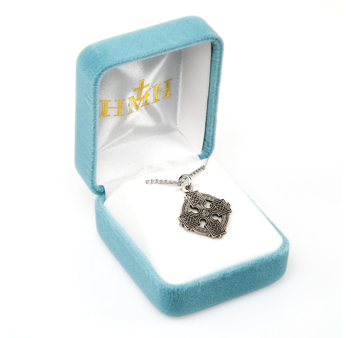 Celtic Wheel Cross Necklace, Sterling Silver