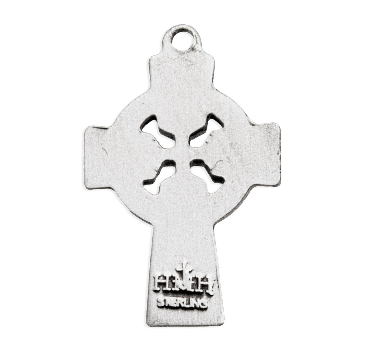Lightweight Small Irish Celtic Cross Necklace, Sterling Silver