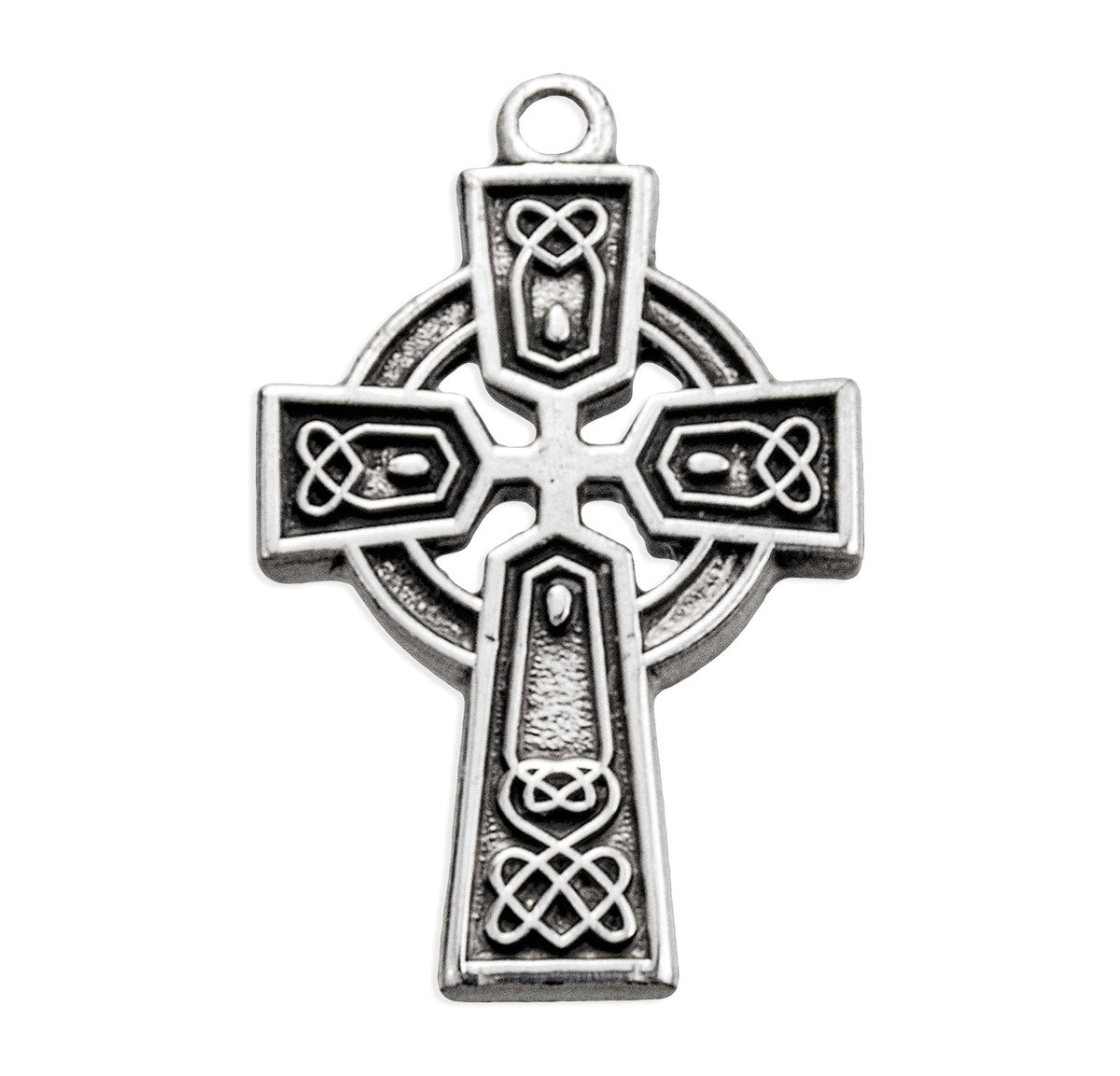 Lightweight Small Irish Celtic Cross Necklace, Sterling Silver