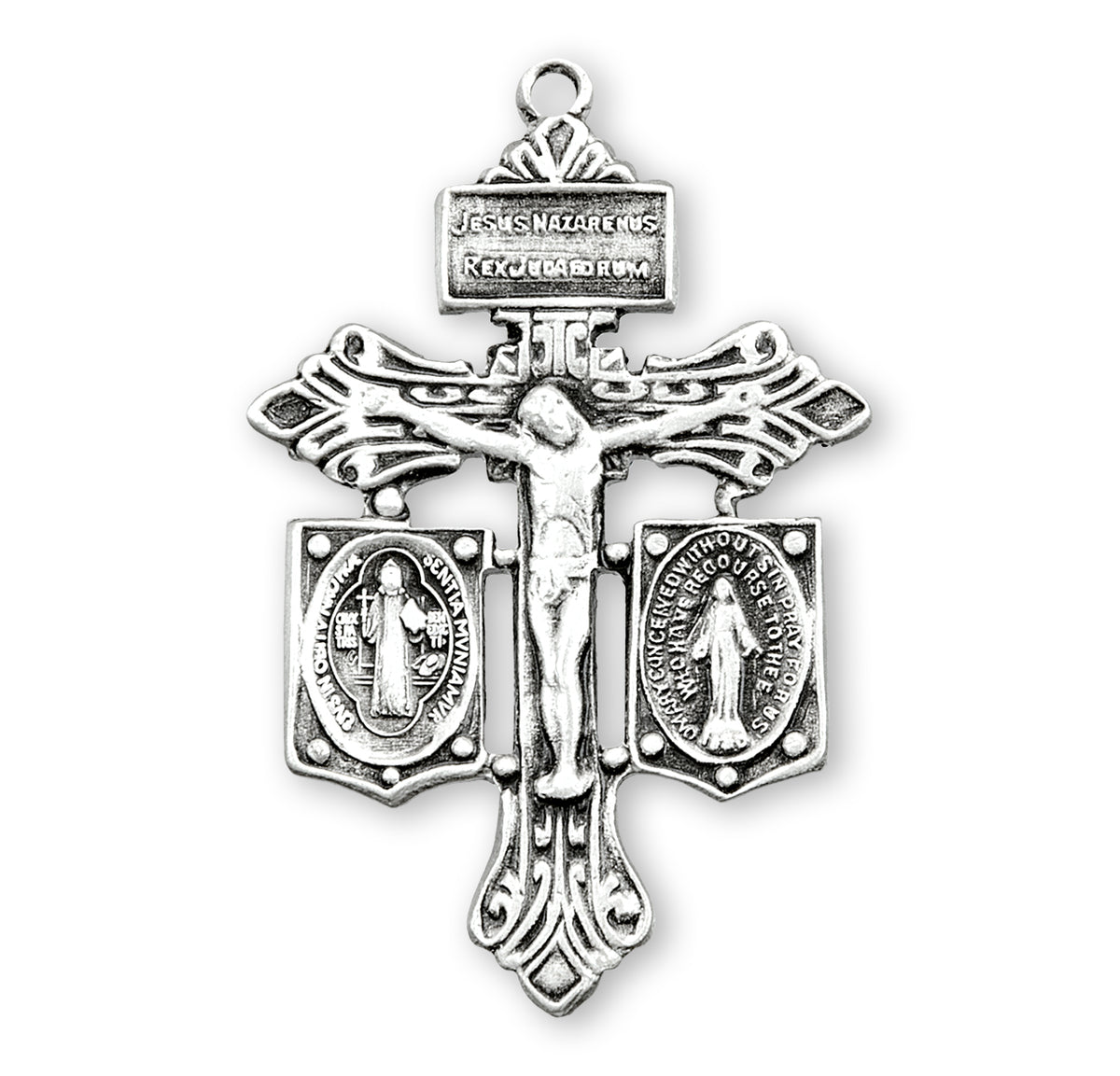 Pardon Crucifix Necklace, Sterling Silver
