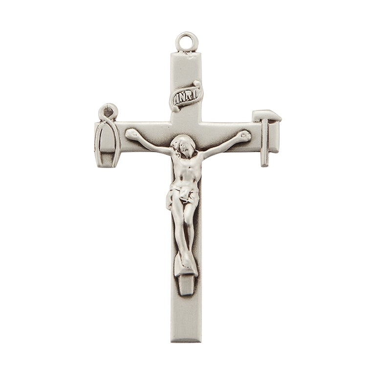 La Salette Crucifix Necklace, Sterling Silver