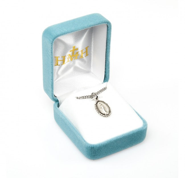 Child Size Fleur De Lis Border Miraculous Medal