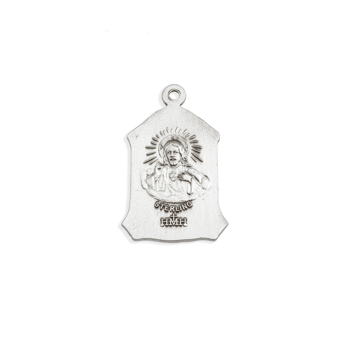 Our Lady of la Salette Medal Necklace, Sterling Silver