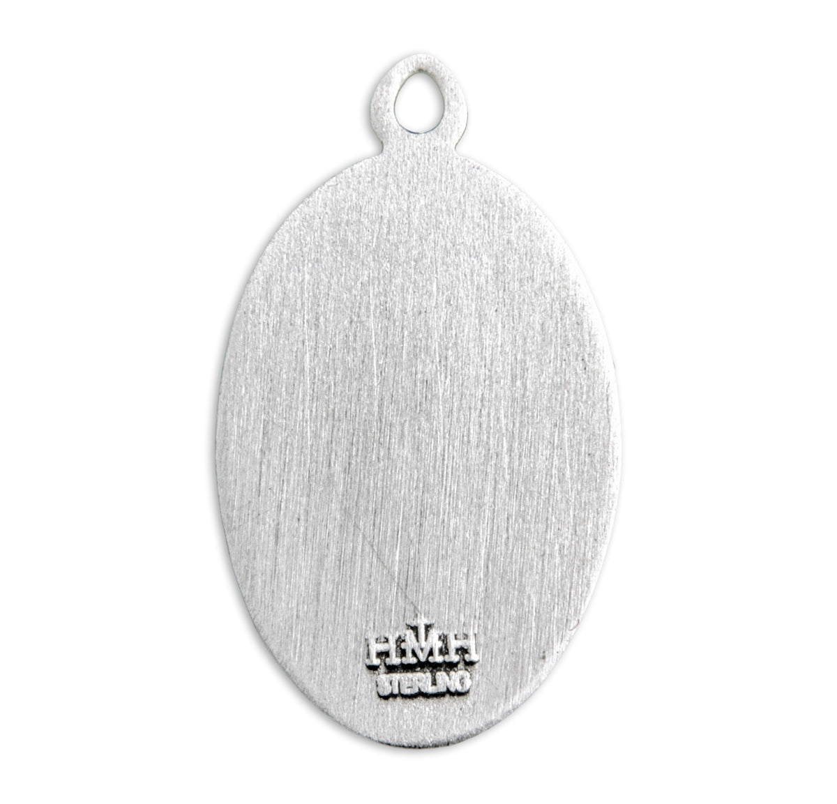 Round Saint Jude Oval Medal Necklace, Sterling Silver