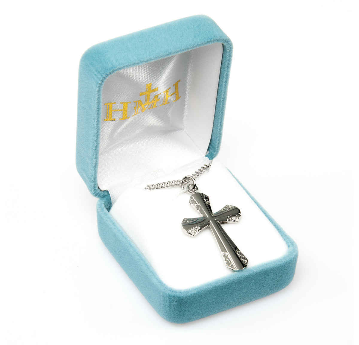 High Polish Within a Cross Necklace, Sterling Silver