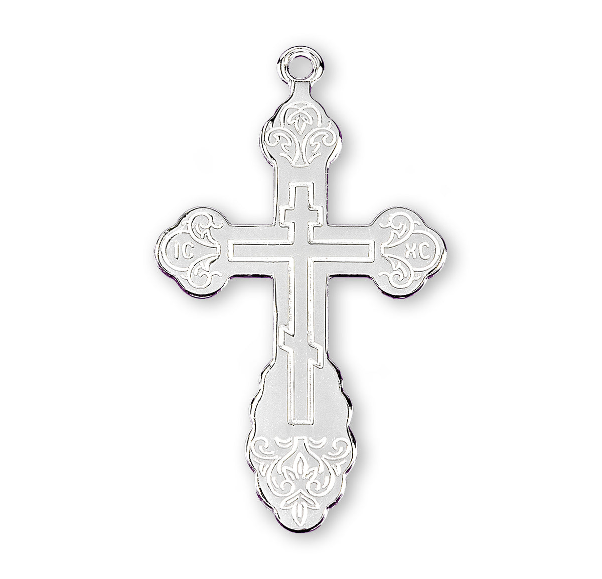 Byzantine Cross Necklace, Sterling Silver