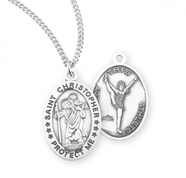Saint Christopher Cheerleader Athlete Medal