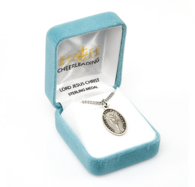 Jesus Protect this Cheer Athlete Medal Girl