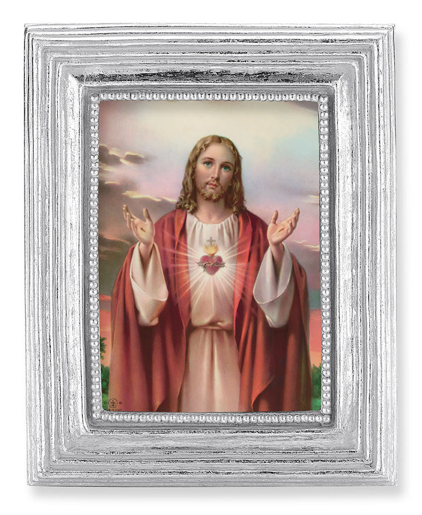 Sacred Heart of Jesus 2.5x3.5 Print Under Glass
