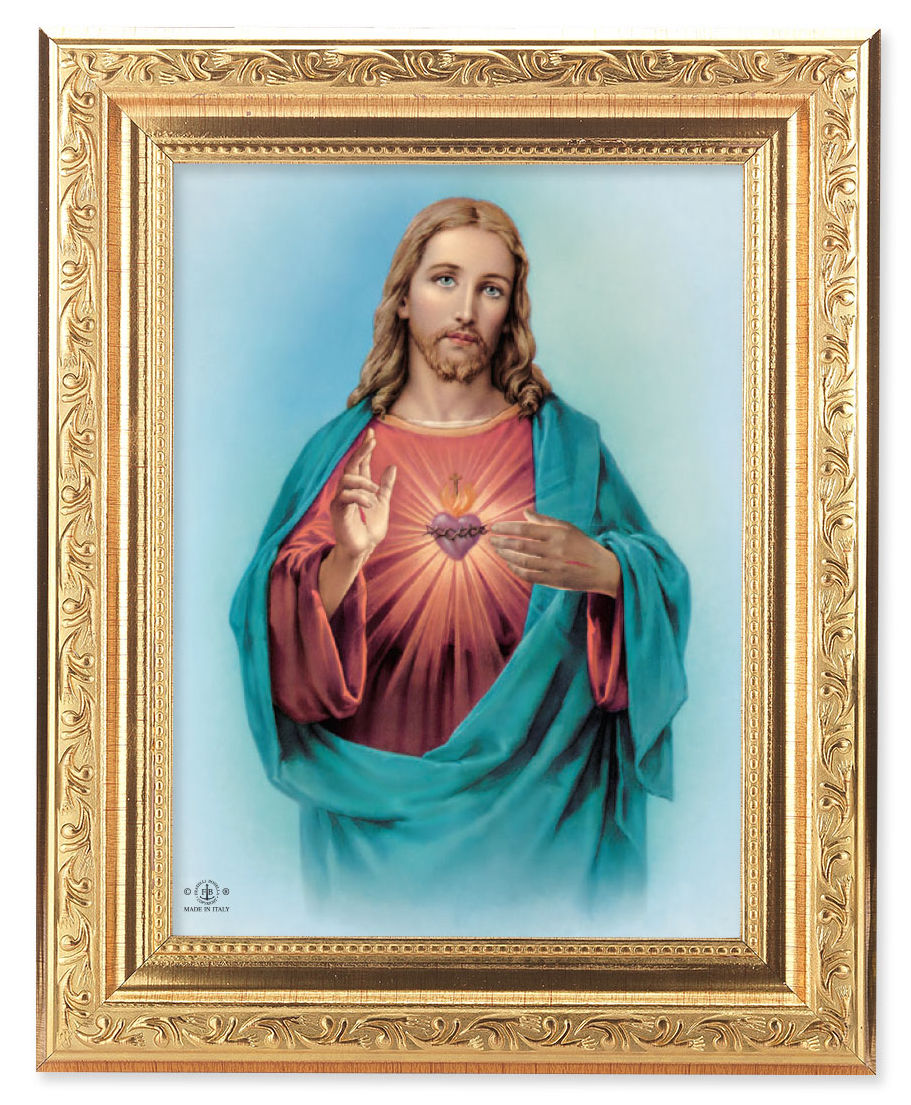 Sacred Heart of Jesus 6x8 Print Under Glass