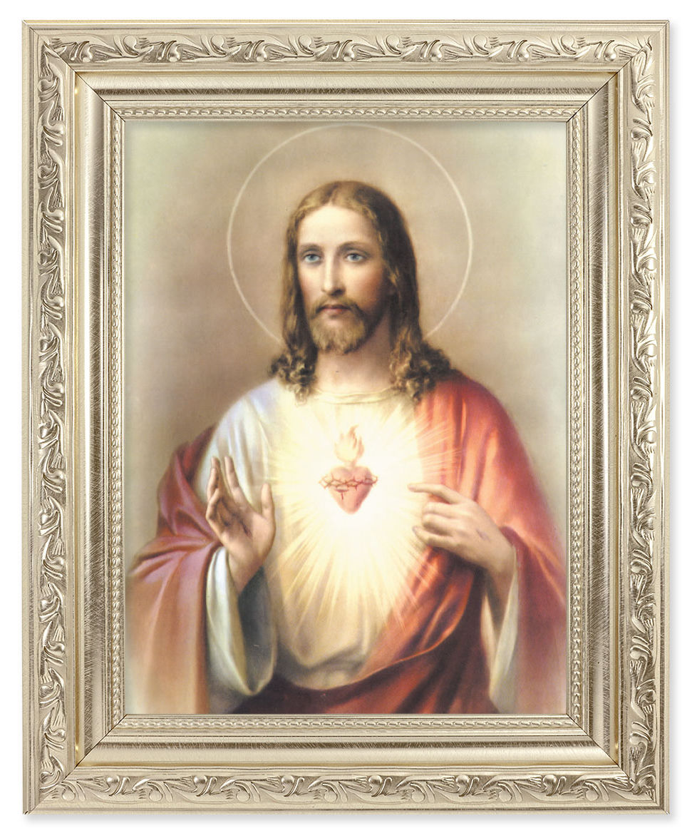 Sacred Heart of Jesus 6x8 Print Under Glass