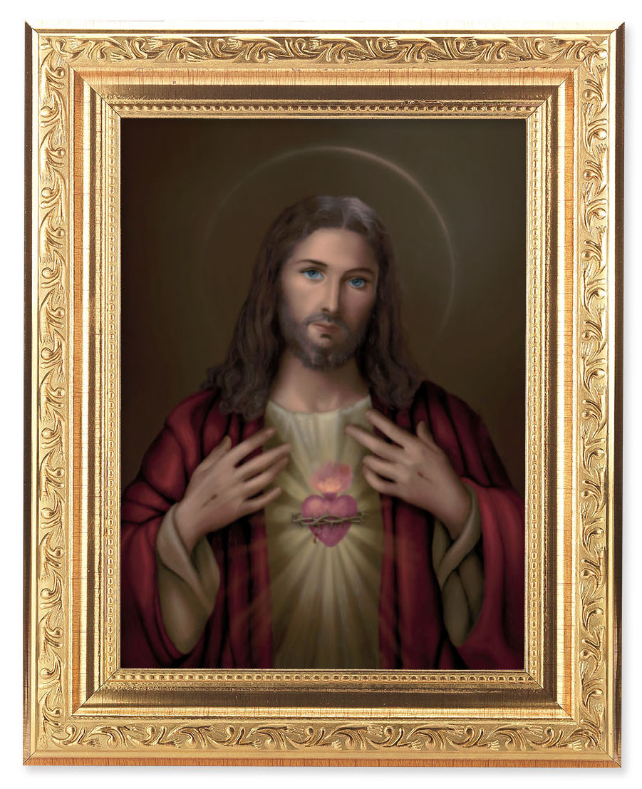 Sacred Heart of Jesus 6x8 Print Under Glass