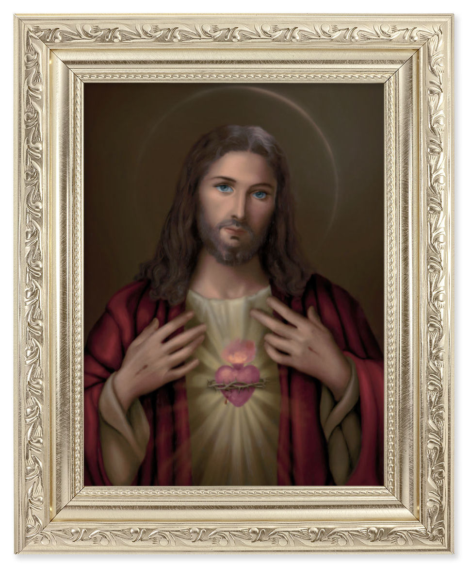 Sacred Heart of Jesus 6x8 Print Under Glass