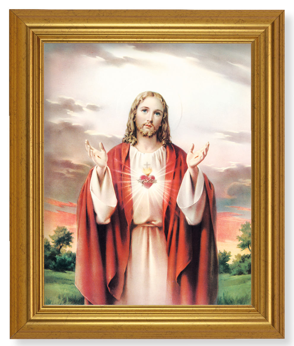Sacred Heart of Jesus 8x10 Framed Print Under Glass
