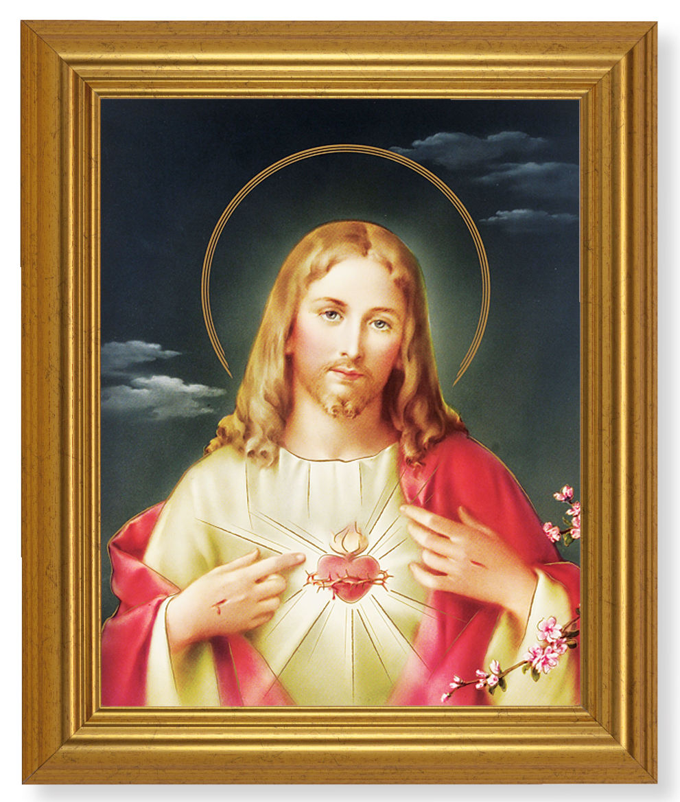Sacred Heart of Jesus 8x10 Framed Print Under Glass