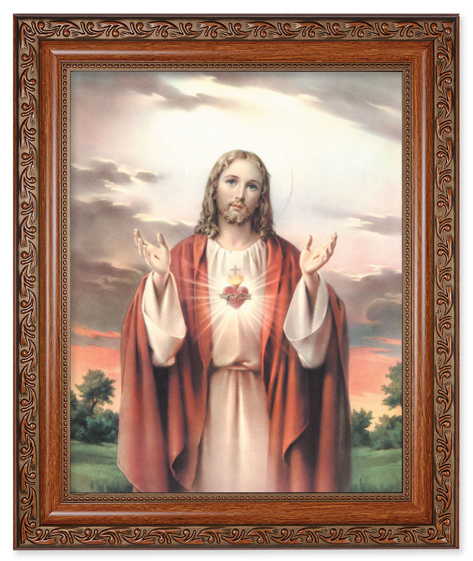 Sacred Heart of Jesus 8x10 Framed Print Under Glass