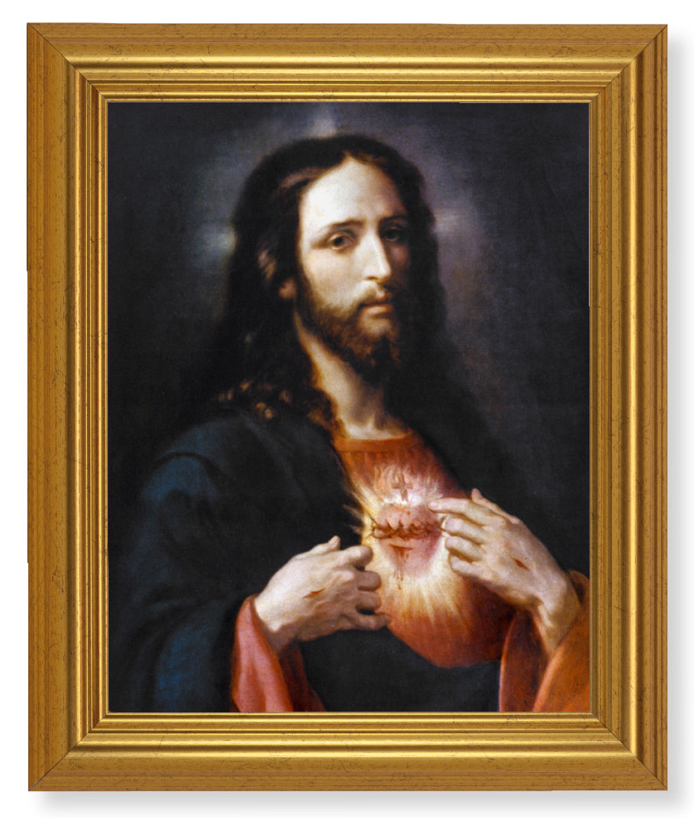 Sacred Heart of Jesus Wingate 8x10 Framed Print Under Glass