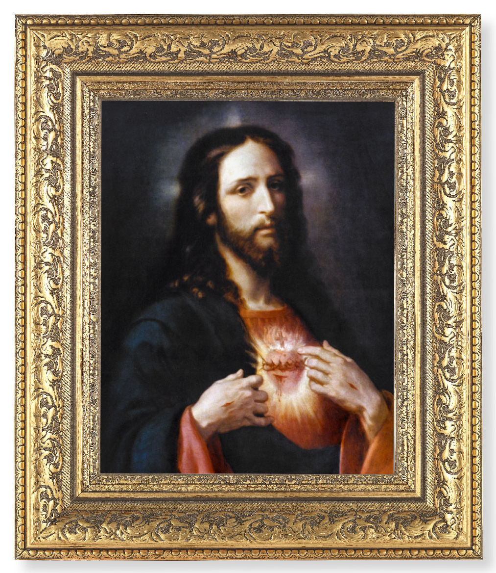 Sacred Heart of Jesus Wingate 8x10 Framed Print Under Glass