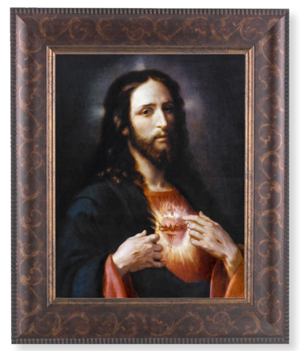 Sacred Heart of Jesus Wingate 8x10 Framed Print Under Glass
