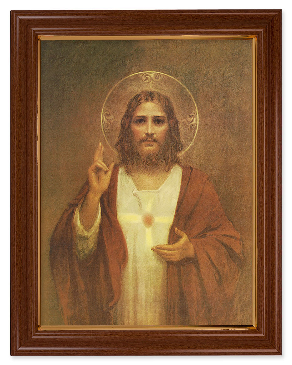 Sacred Heart of Jesus by Chambers 12x16 Framed Print Artboard