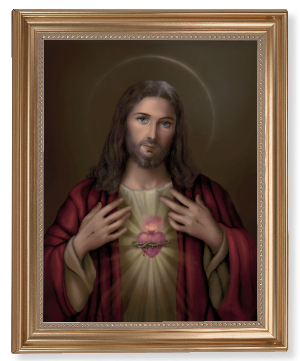 Sacred Heart of Jesus by Simeone 11x14 Framed Print Artboard
