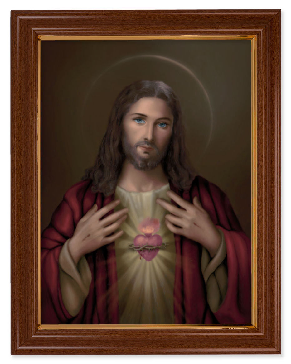 Sacred Heart of Jesus by Simeone 12x16 Framed Print Artboard