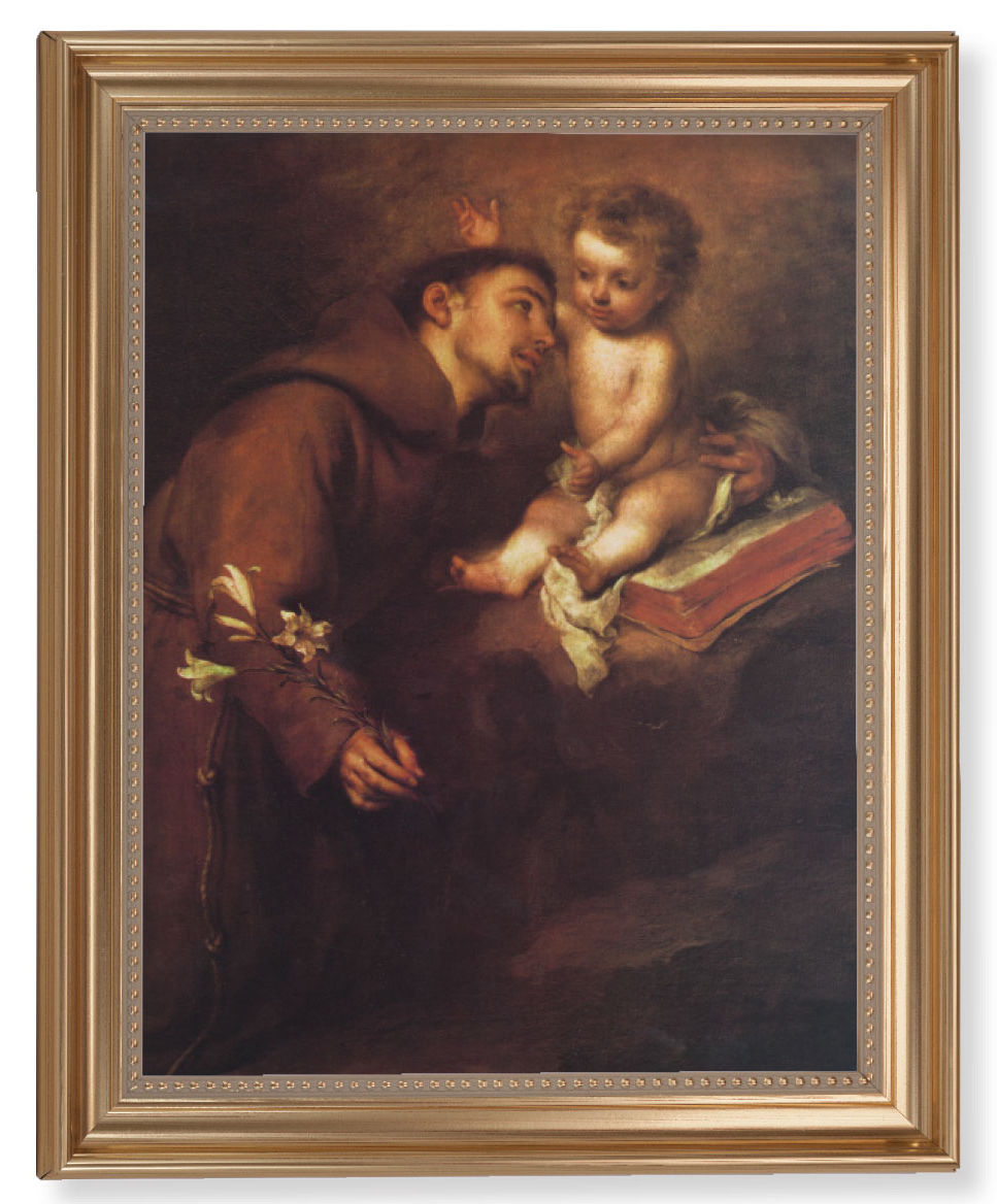 Saint Anthony of Padua 11x14 Framed Print Artboard