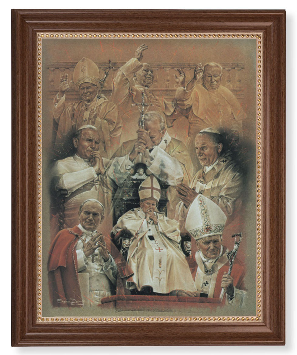 Saint John Paul II Collage 11x14 Framed Print Artboard