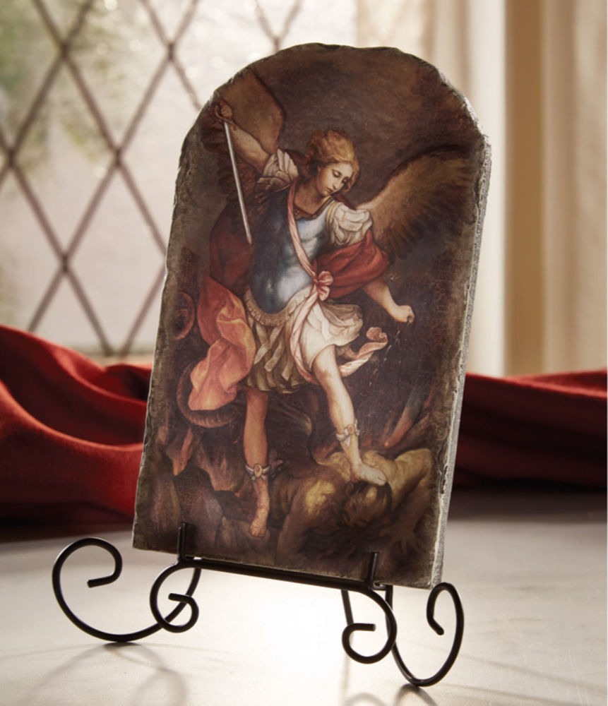 Saint Michael Tile Plaque 8.5' High