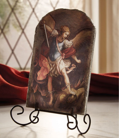 Saint Michael Tile Plaque 8.5' High
