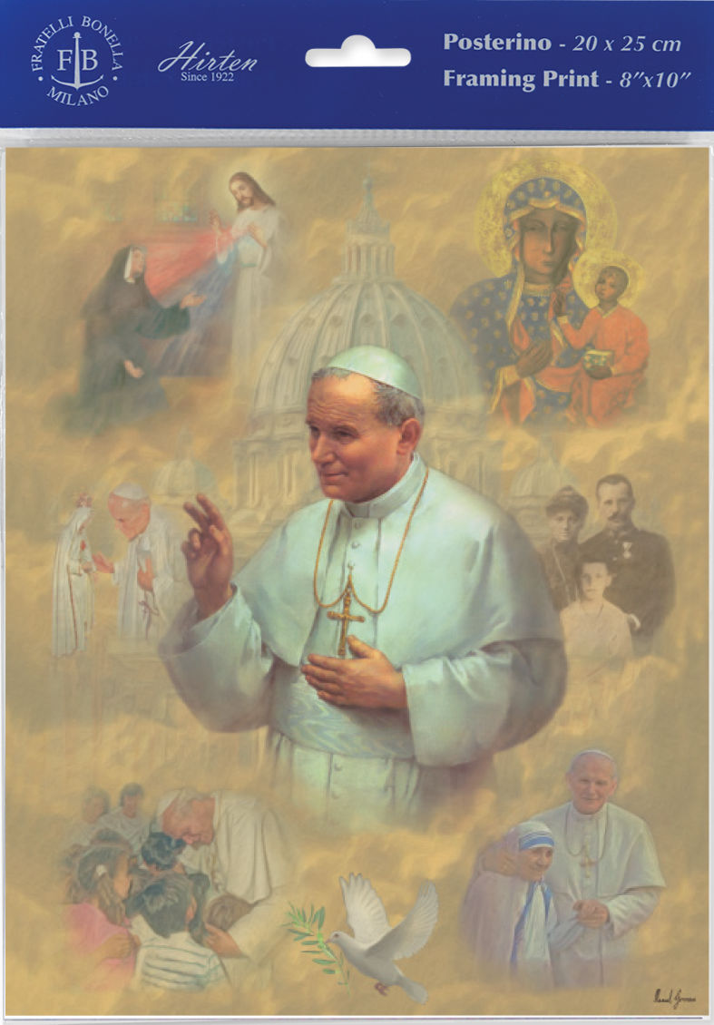Saint Pope John Paul II Print - Sold in 3 Per Pack