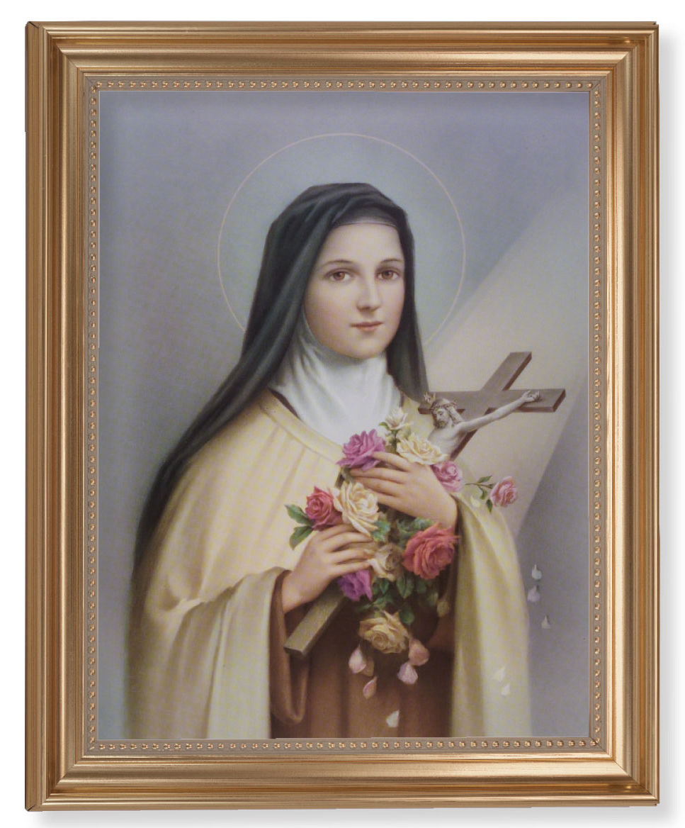 Saint Therese the Little Flower 11x14 Framed Print Artboard