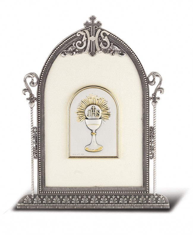 Salerni Sterling Silver First Communion Keepsake Plaque