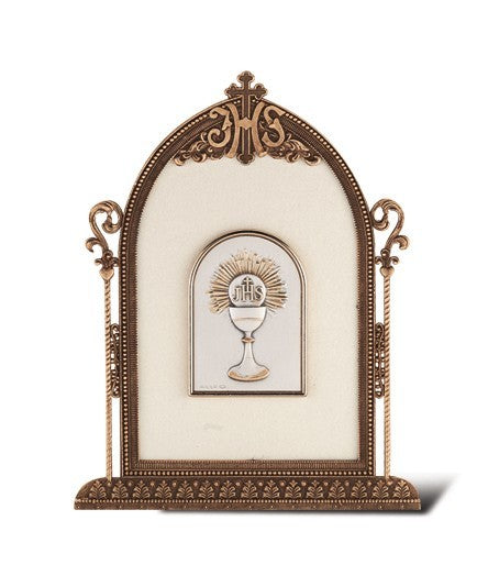 Salerni Sterling Silver First Communion Keepsake Plaque
