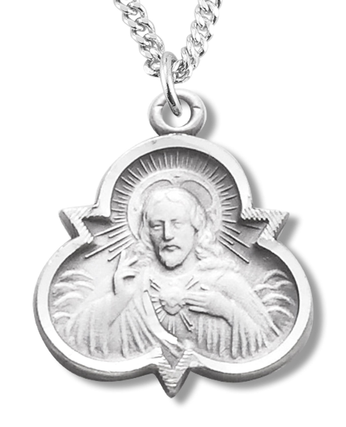 Clover Shaped Scapular Necklace