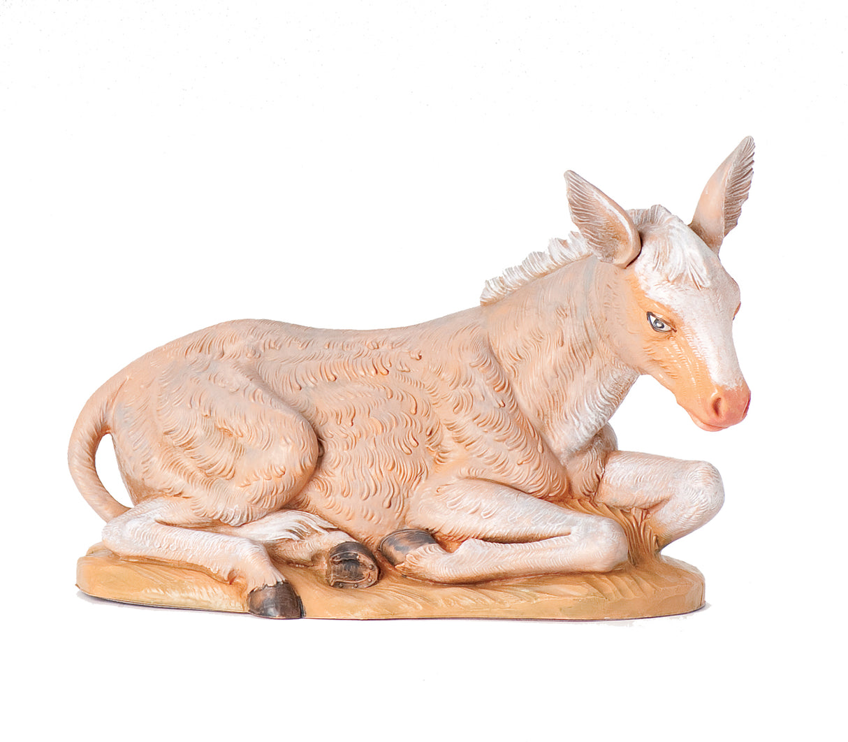 Seated Donkey Nativity Statue - 12" scale