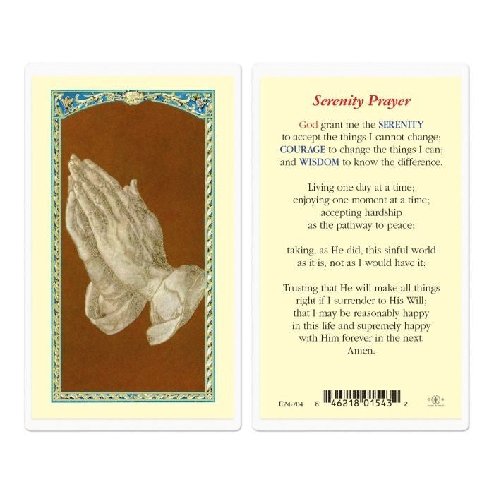 Serenity Laminated Prayer Card