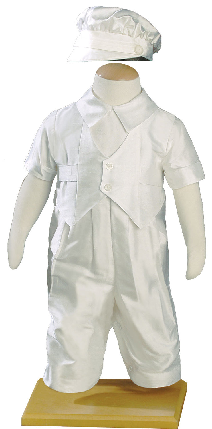 Silk Dupioni Vested Coverall