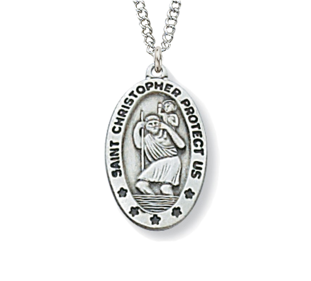 Small Oval St. Christopher Medal for Women